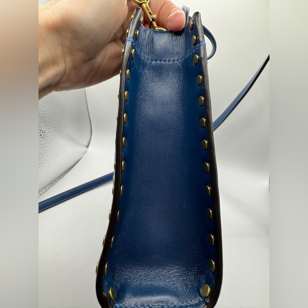COACH Mini Cashin Tote with Rivets Crossbody Strap - Picture 7 of 17